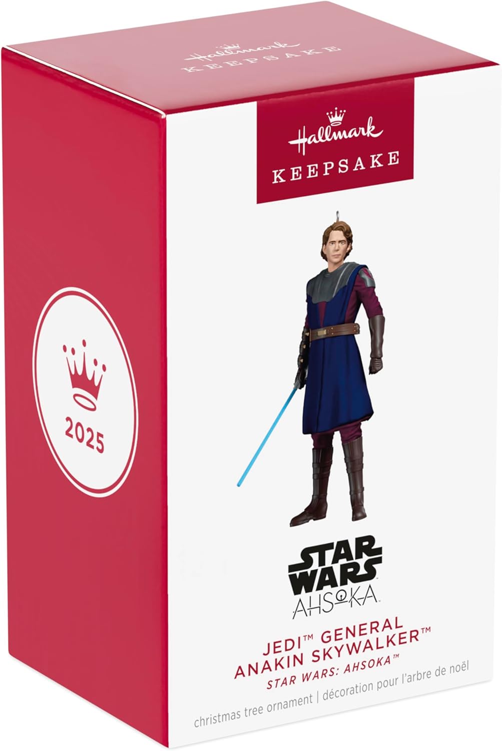 Hallmark Keepsake Christmas Ornament 2025, Star Wars: Ahsoka Jedi General Anakin Skywalker, Gifts for Star Wars Fans - BCGiftMall