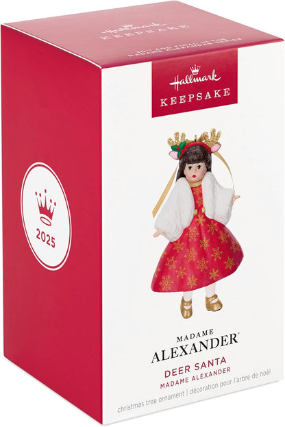 Hallmark Keepsake Christmas Ornament 2025, Madame Alexander Deer Santa, Gifts for Her - BCGiftMall