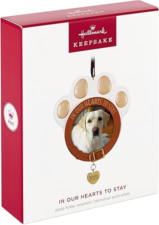 Hallmark Keepsake Christmas Ornament 2025, in Our Hearts to Stay 2025 Photo Frame, Pet Gifts