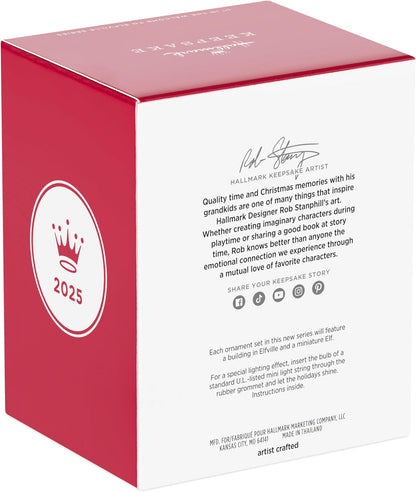 Hallmark Keepsake Christmas Ornaments 2025, Welcome to Elfville Candy's Bakery, Set of 2, Gifts for Christmas Lovers - BCGiftMall