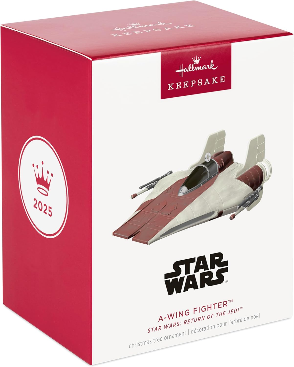Hallmark Keepsake Christmas Ornament 2025, Star Wars: Return of The Jedi A-Wing Fighter, Gifts for Star Wars Fans - BCGiftMall