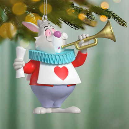 2026 Limited Edition Hallmark Christmas Ornament Disney Alice in Wonderland 75th Anniversary The White Rabbit