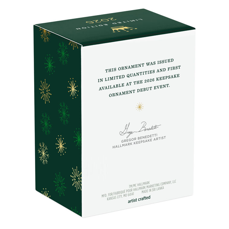 2026 Limited Edition Hallmark Christmas Ornament Disney Alice in Wonderland 75th Anniversary The White Rabbit