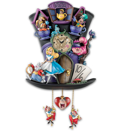 Disney Alice in Wonderland Mad Hatter Cuckoo Clock