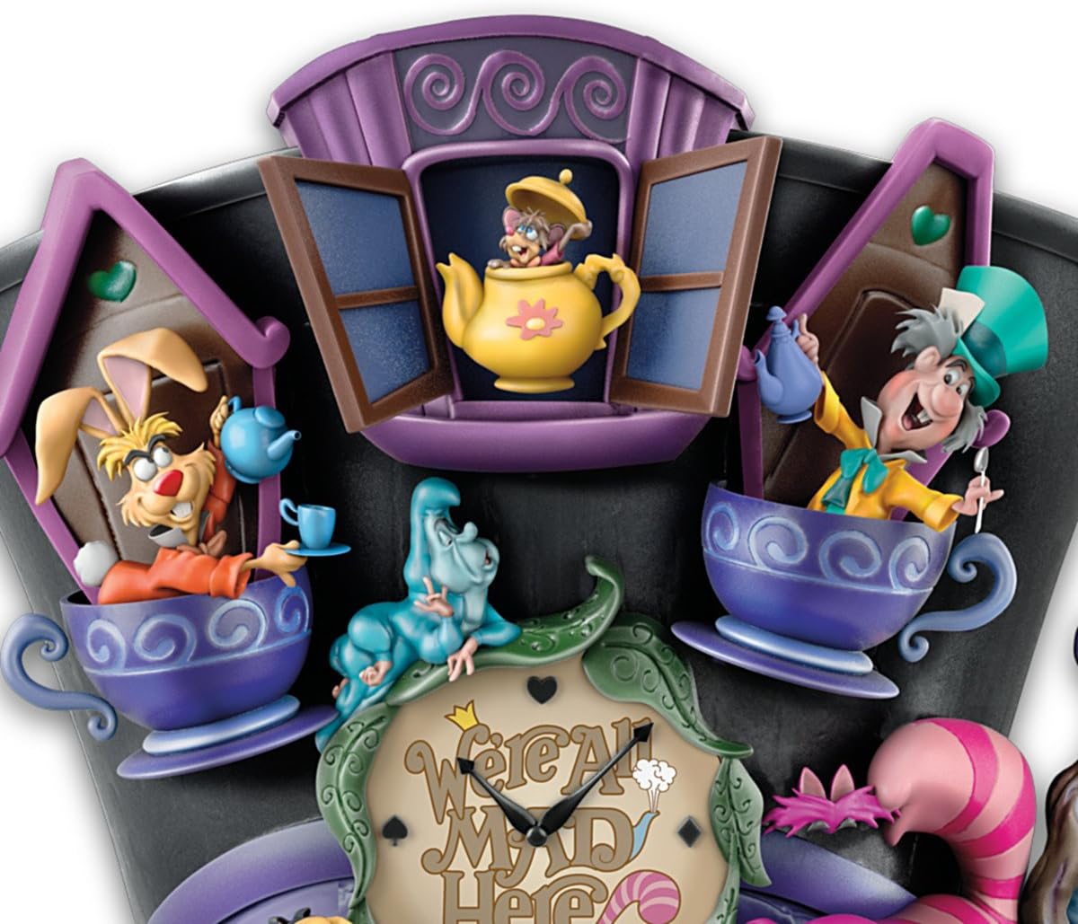 Disney Alice in Wonderland Mad Hatter Cuckoo Clock