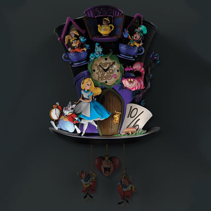 Disney Alice in Wonderland Mad Hatter Cuckoo Clock