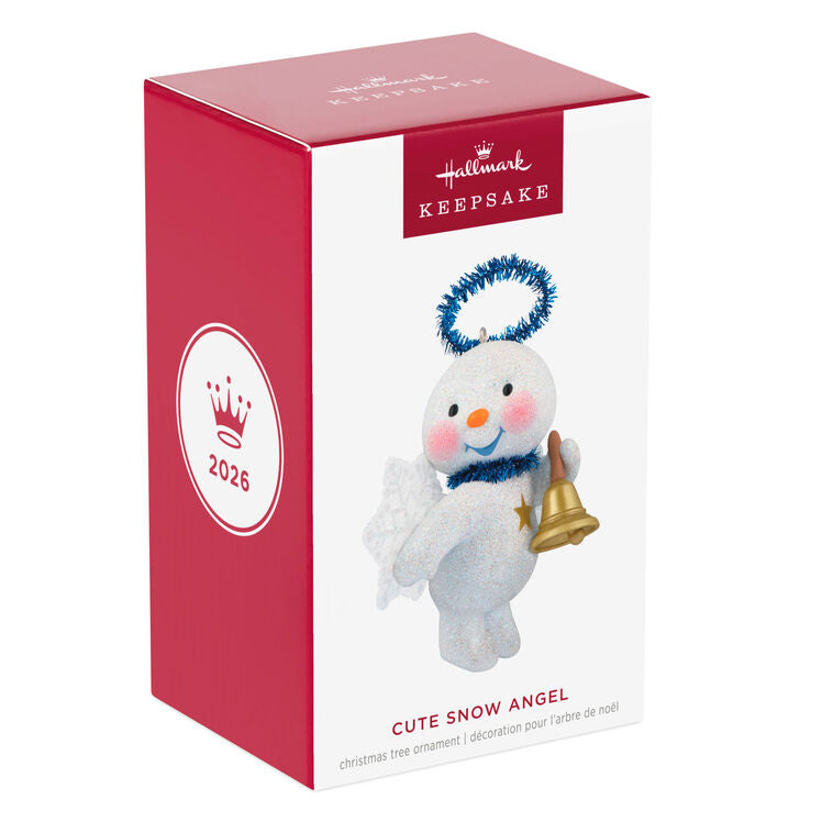 Hallmark 2026 Christmas Ornament Cute Snow Angel With Bell