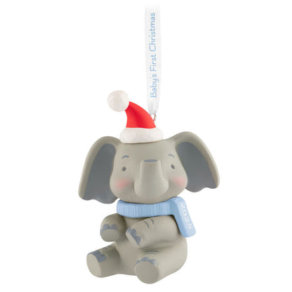 Hallmark Keepsake Christmas Baby Boy's First Christmas Elephant 2025 Ornament