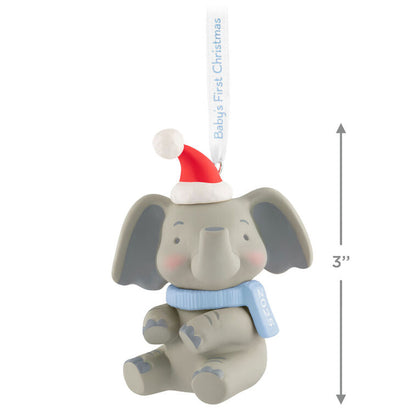 Hallmark Keepsake Christmas Baby Boy's First Christmas Elephant 2025 Ornament