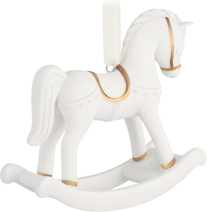 Hallmark Keepsake Christmas Ornament 2026, Baby's First Christmas Rocking Horse 2026, Porcelain, New Baby Gifts
