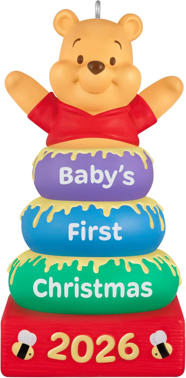 Hallmark Keepsake Christmas Ornament 2026, Disney Winnie the Pooh Baby's First Christmas, Gifts for Disney Fans