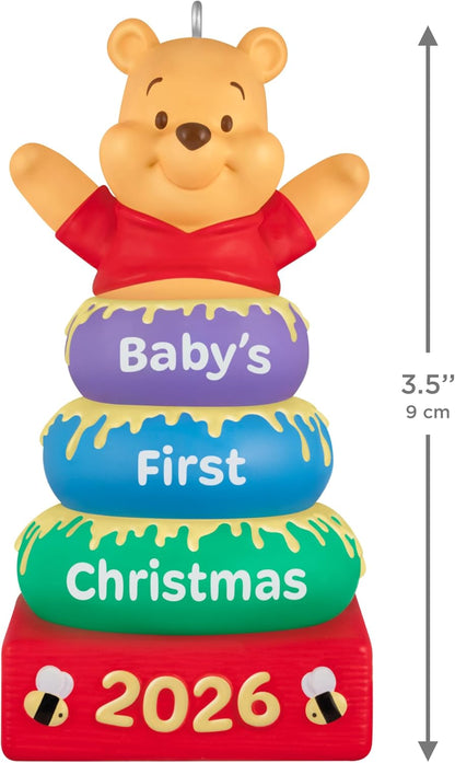 Hallmark Keepsake Christmas Ornament 2026, Disney Winnie the Pooh Baby's First Christmas, Gifts for Disney Fans
