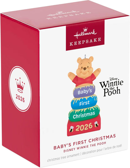 Hallmark Keepsake Christmas Ornament 2026, Disney Winnie the Pooh Baby's First Christmas, Gifts for Disney Fans