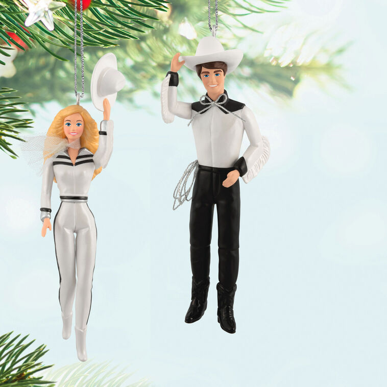 Hallmark Keepsake Christmas Ornaments 2025, Barbie and Ken Western Stars, Set of 2, Gifts for Barbie Fans - BCGiftMall