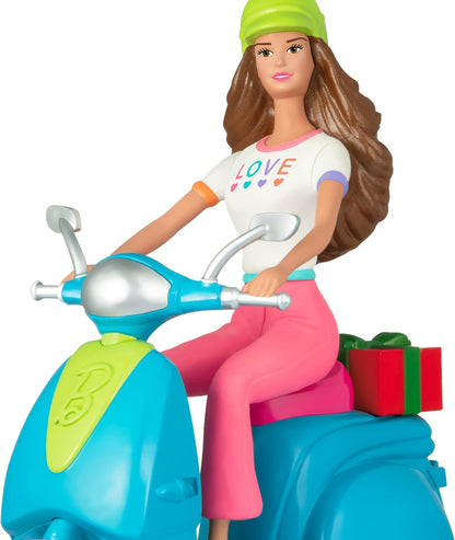 Hallmark 2026 Keepsake Barbie Christmas Ornament (Fashionistas Doll and Scooter)