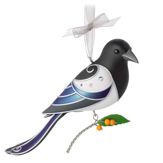 Hallmark 2026 Christmas Ornament The Beauty of Birds Black-Billed Magpie