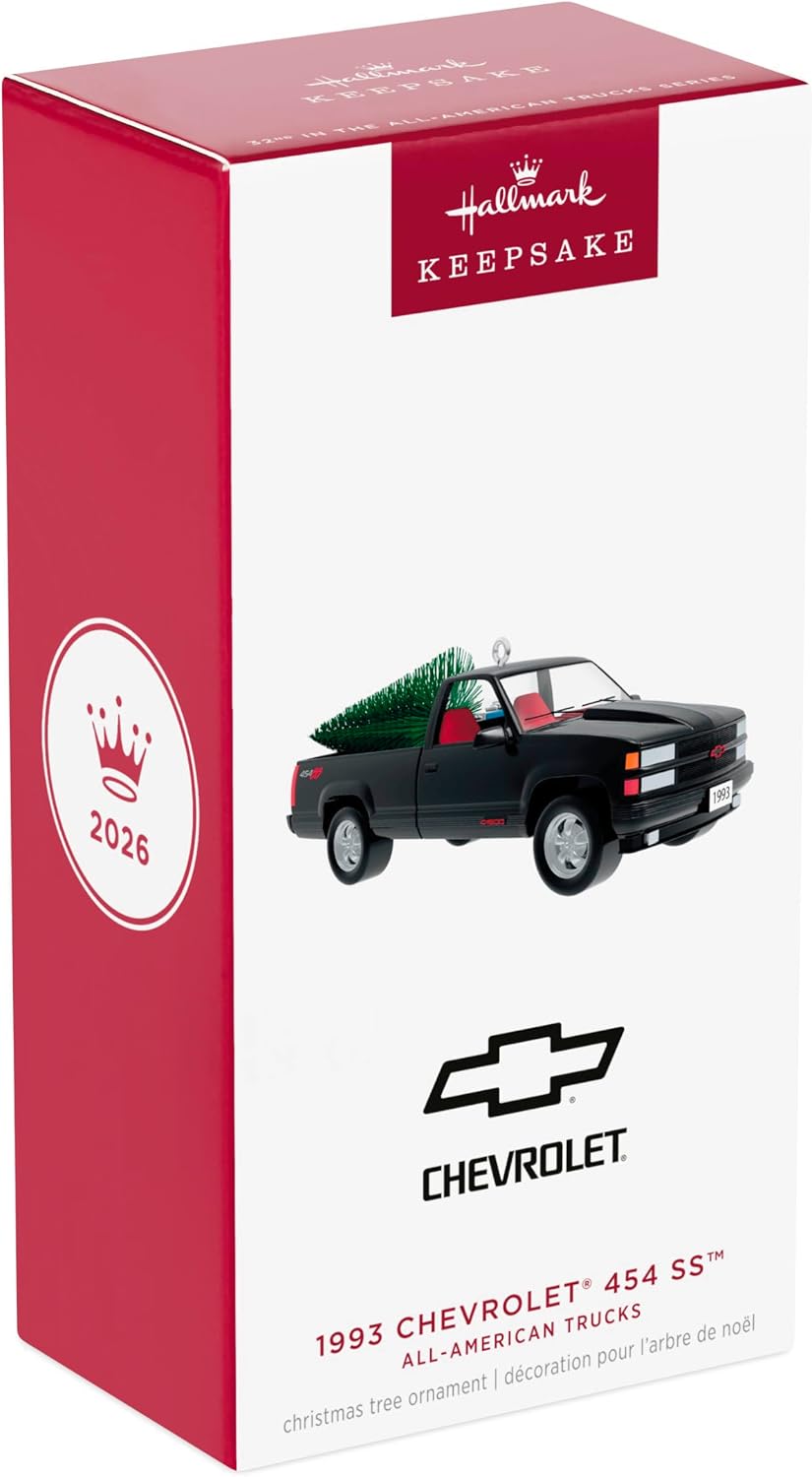 2026 Hallmark Christmas Ornament All-American Trucks 1993 Chevrolet 454 SS 2026 Metal Ornament