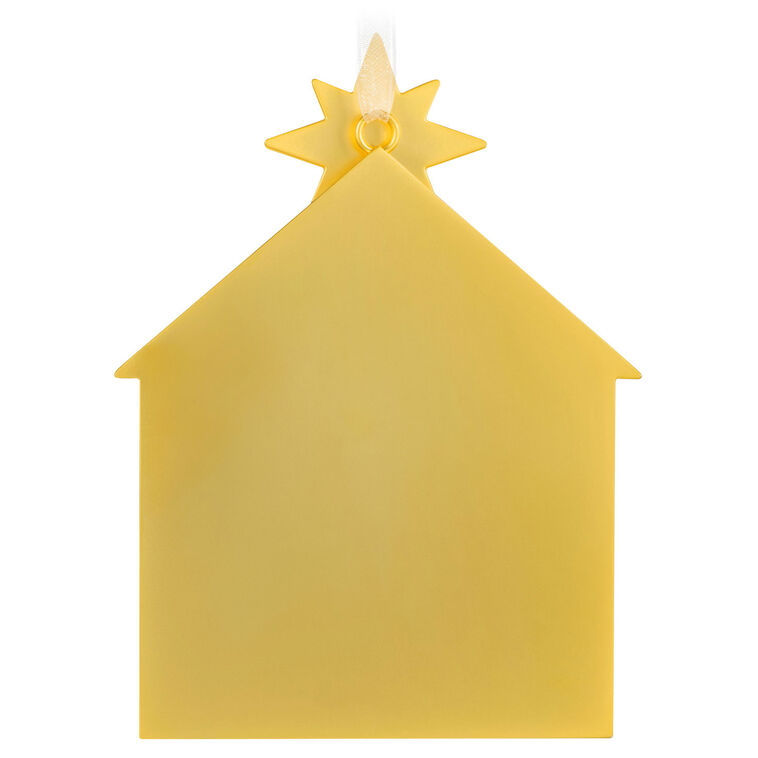 Hallmark Christmas Ornament God So Loved the World Nativity Metal Ornament