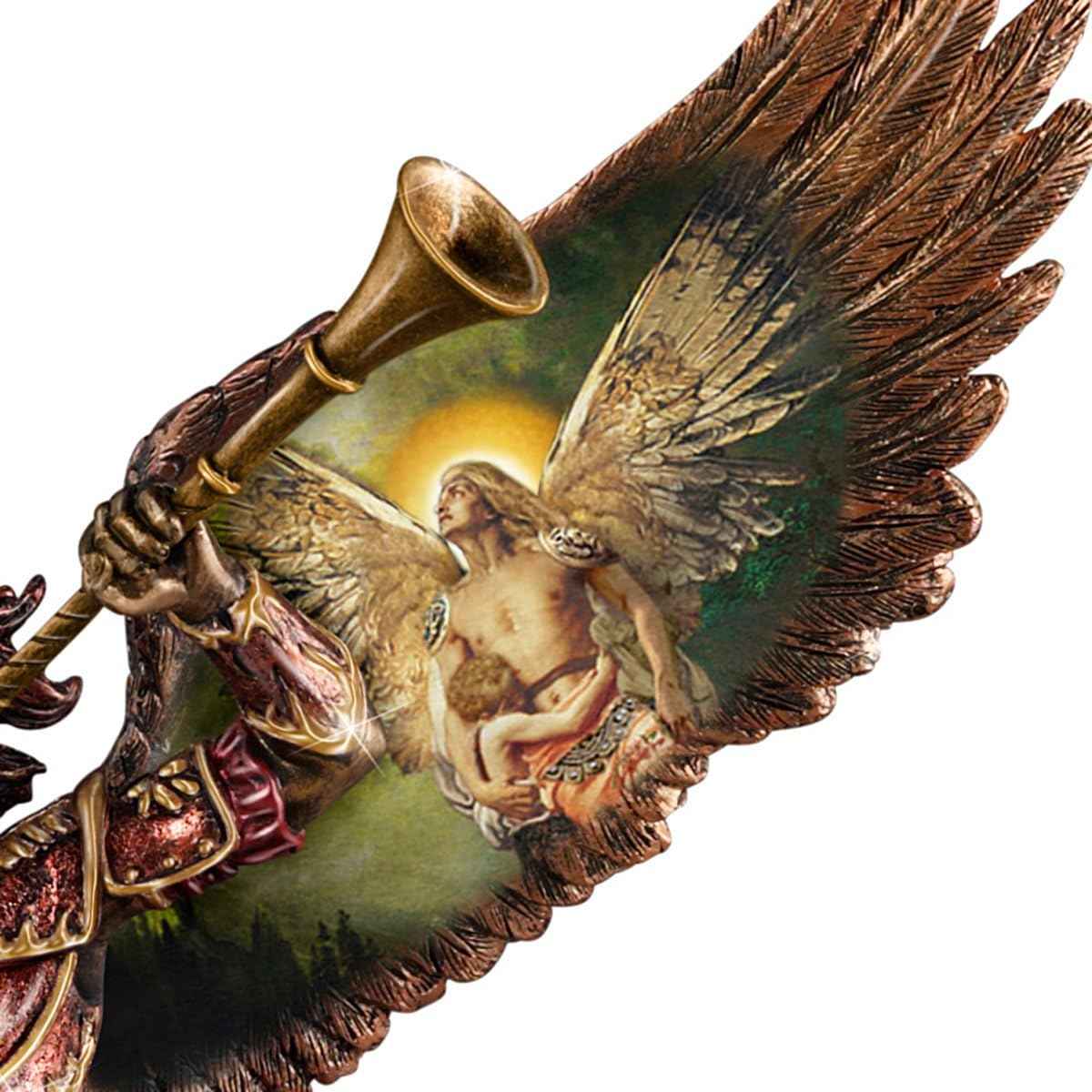 The Bradford Exchange Archangel Gabriel Sculpture with Howard David Johnson Artwork