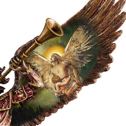 The Bradford Exchange Archangel Gabriel Sculpture with Howard David Johnson Artwork