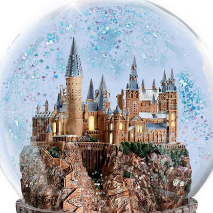 The Bradford Exchange Harry Potter Musical Glitter Globe with Rotating Train and Movie Image Lights Up
