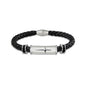 Bradford Exchange The Protection and Strength for My Son Leather and Steel Cross Men's Bracelet - BCGiftMall