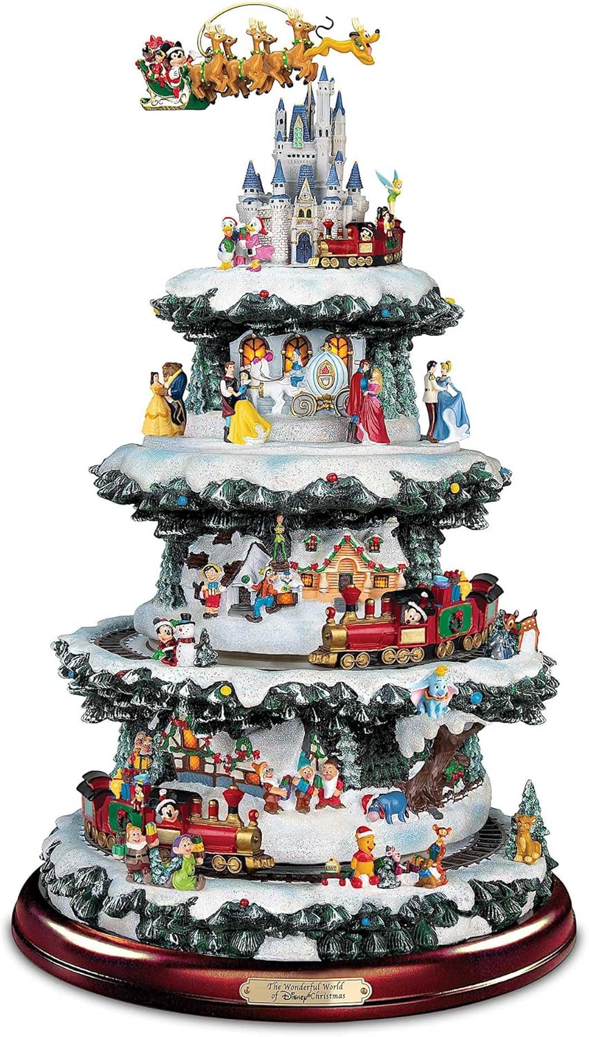 The Bradford Exchange Disney Tabletop Christmas Tree: The Wonderful World of Disney