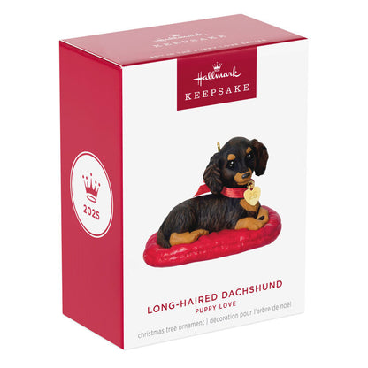 Hallmark Keepsake Christmas Ornament 2025, Puppy Love Long-Haired Dachshund 2025, Gifts for Animal Lovers