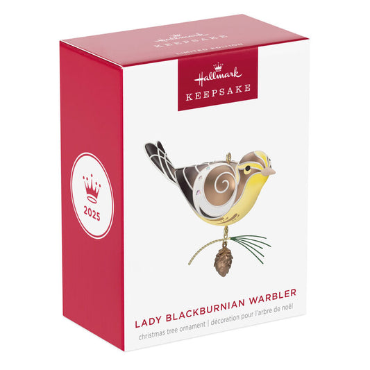Hallmark 2025 Ornament The Beauty of Birds Lady Blackburnian Warbler Limited Edition