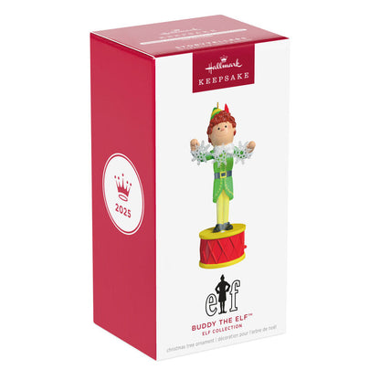 Hallmark Keepsake Christmas Ornament 2025, Elf Collection Buddy The Elf with Light and Sound, Christmas Movie Gifts - BCGiftMall