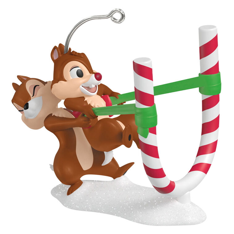 Hallmark Keepsake Christmas 2025 Disney Chip and Dale Candy Cane Catapult Ornament