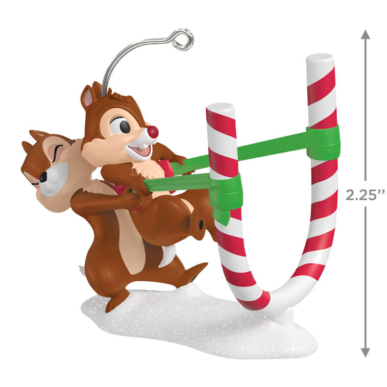 Hallmark Keepsake Christmas 2025 Disney Chip and Dale Candy Cane Catapult Ornament