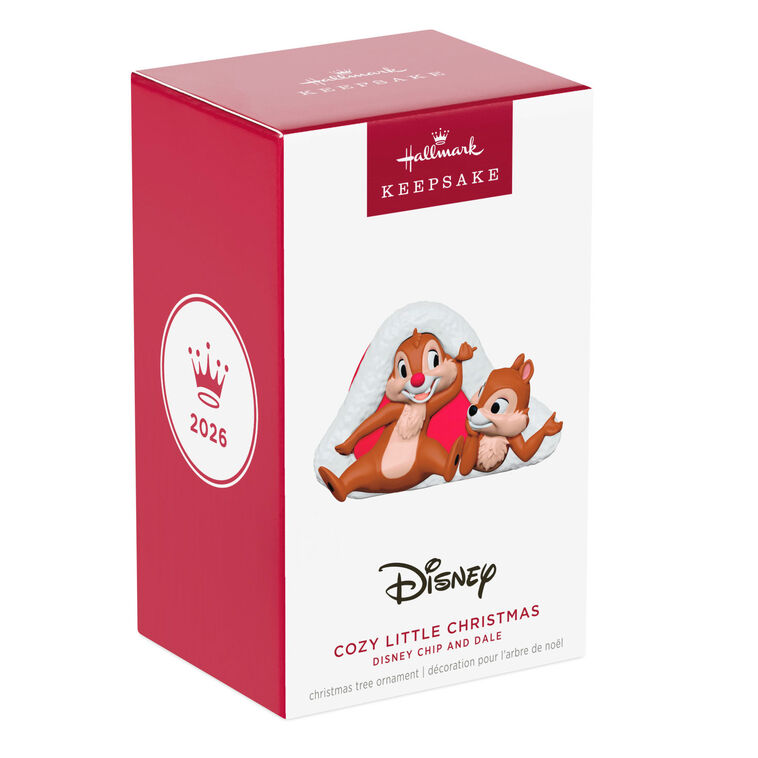 Hallmark 2026 Disney Chip 'N Dale Cozy Little Christmas Ornament