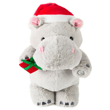 Hallmark Musical Christmas Hippo Plush With Motion, 11"