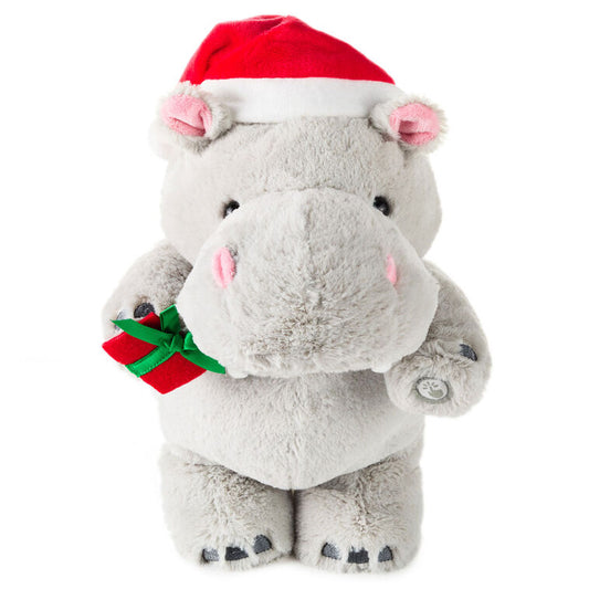 Hallmark Musical Christmas Hippo Plush With Motion, 11"