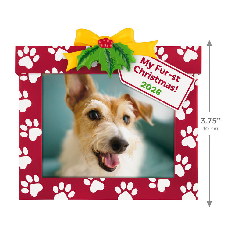 Hallmark 2026 My Fur-st Christmas 2026 Photo Frame Ornament