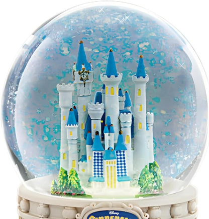 Disney Cinderella Illuminated Rotating Glitter Globe Enchanting Transformation Scene with Castle Pumpkin Carriage and Music Officially Licensed Collectible by Bradford Exchange