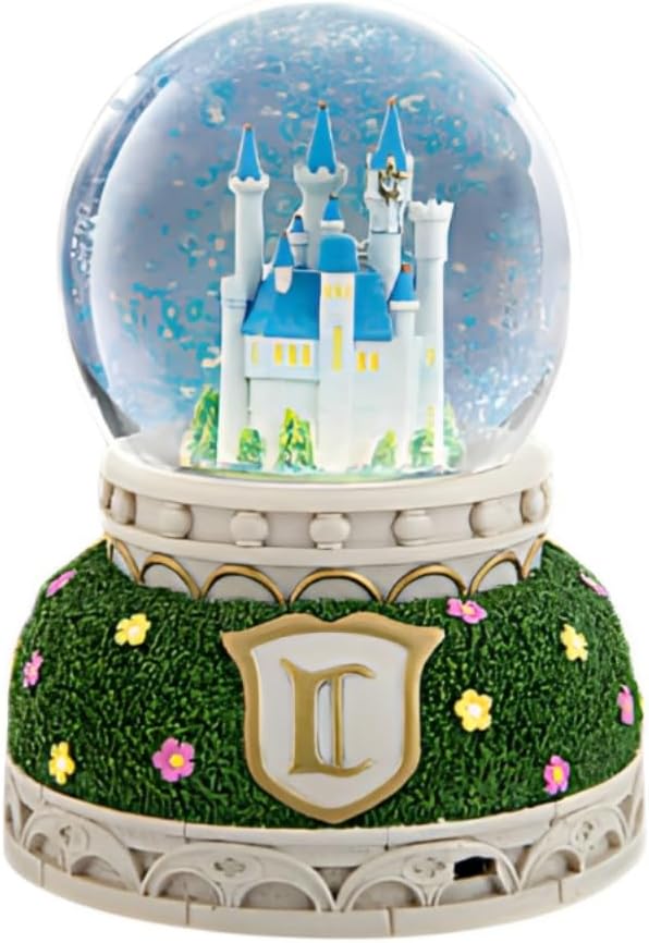 Disney Cinderella Illuminated Rotating Glitter Globe Enchanting Transformation Scene with Castle Pumpkin Carriage and Music Officially Licensed Collectible by Bradford Exchange