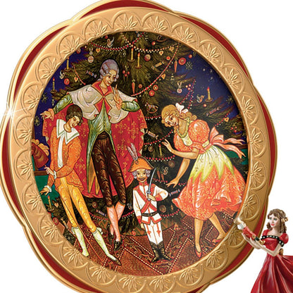 Clara And The Nutcracker Heirloom Porcelain Music Box with Russian Style Art by The Bradford Exchange by Bradford Exchange