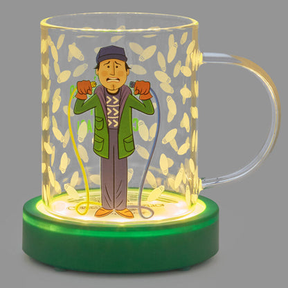 National Lampoon's Christmas Vacation™ Clark Griswold Glass Mug With Light and Sound Base, 13 oz by Hallmark