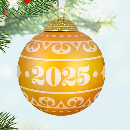 Hallmark Keepsake Christmas Ornament 2025, Christmas Commemorative 2025 Ball, Glass, Gifts for Christmas Lovers