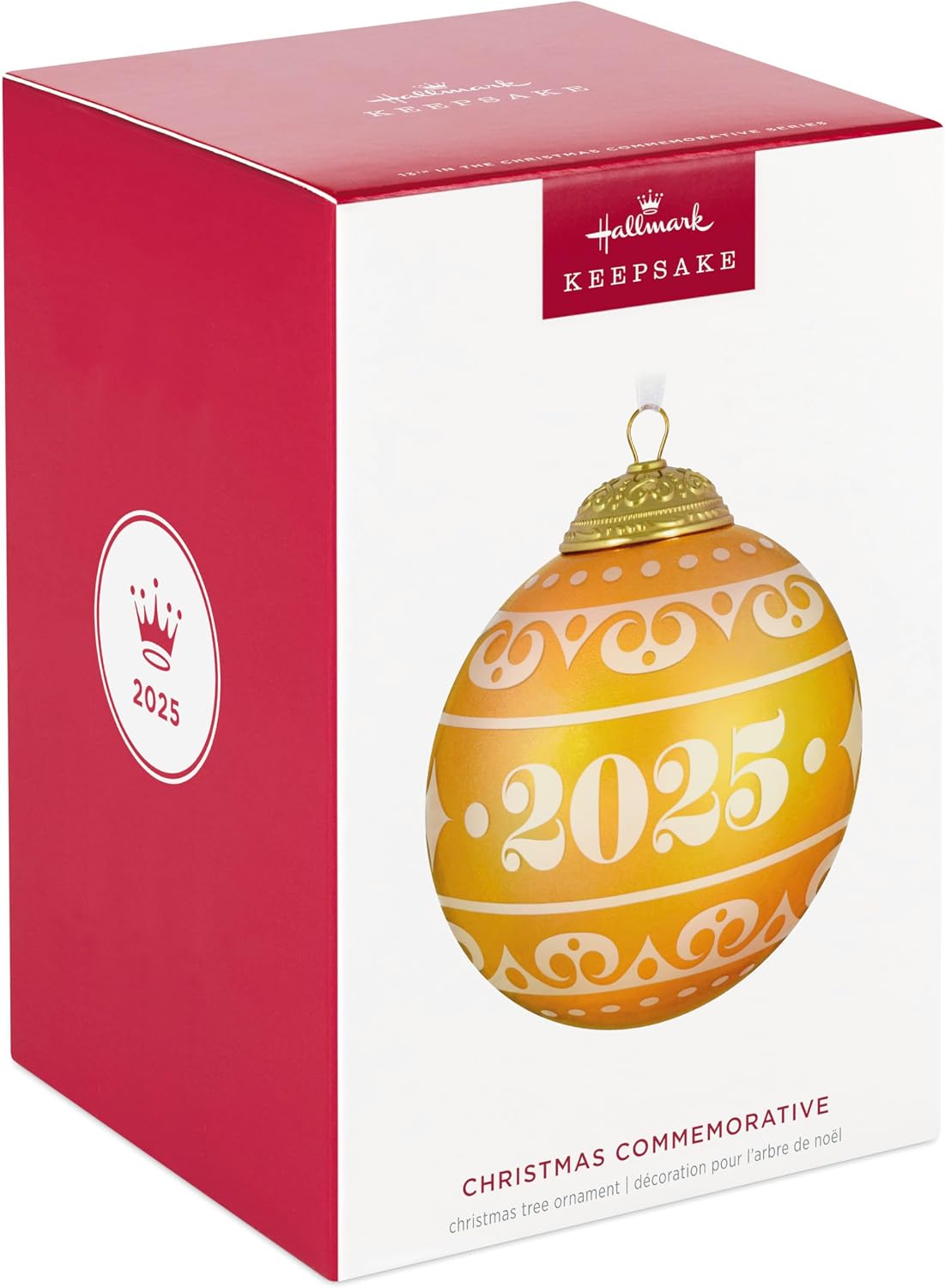 Hallmark Keepsake Christmas Ornament 2025, Christmas Commemorative 2025 Ball, Glass, Gifts for Christmas Lovers