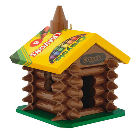 Hallmark 2025 Crayola® Colorful Log Cabin Ornament - BCGiftMall