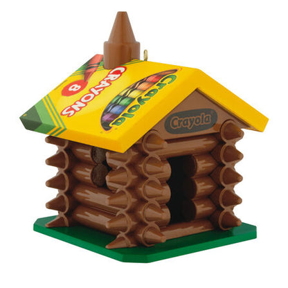 Hallmark 2025 Crayola® Colorful Log Cabin Ornament - BCGiftMall