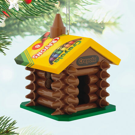 Hallmark 2025 Crayola® Colorful Log Cabin Ornament - BCGiftMall