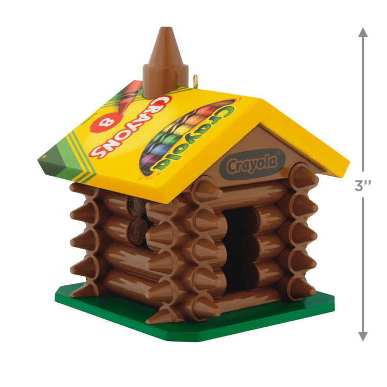 Hallmark 2025 Crayola® Colorful Log Cabin Ornament - BCGiftMall