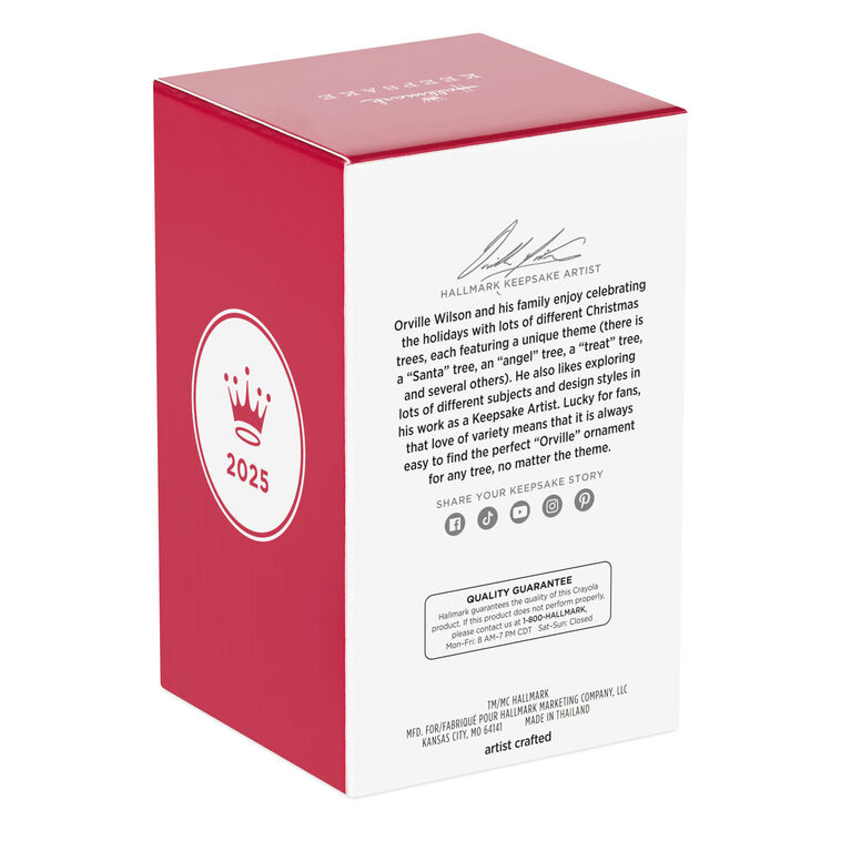 Hallmark 2025 Crayola® Colorful Log Cabin Ornament - BCGiftMall
