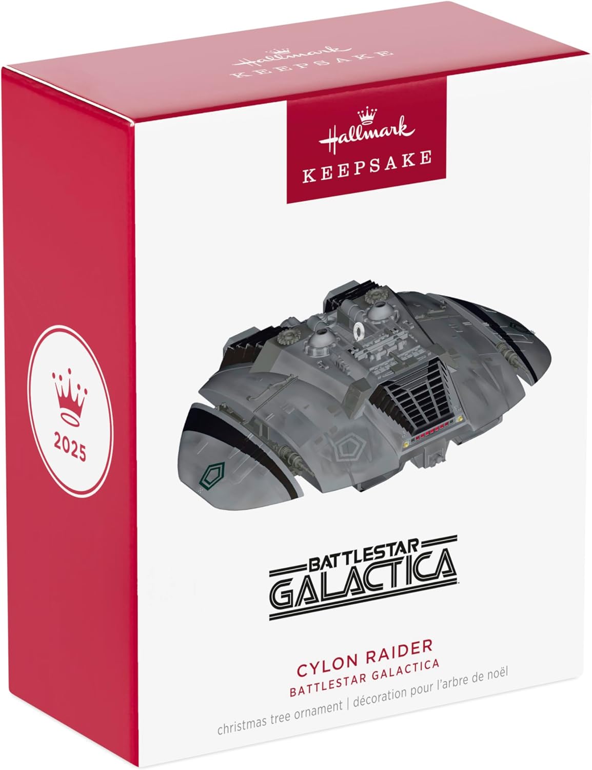 Hallmark Keepsake Christmas Ornament 2025, Battlestar Galactica Cylon Raider, Movie Gifts