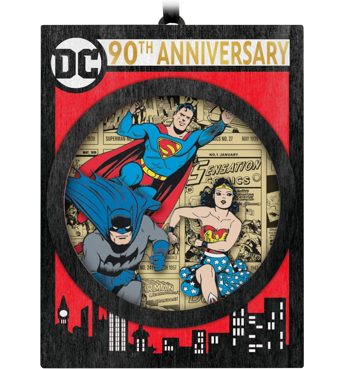 Hallmark Keepsake Christmas Ornament 2025, DC Comics 90th Anniversary, Papercraft, Gifts for DC Comics Fans