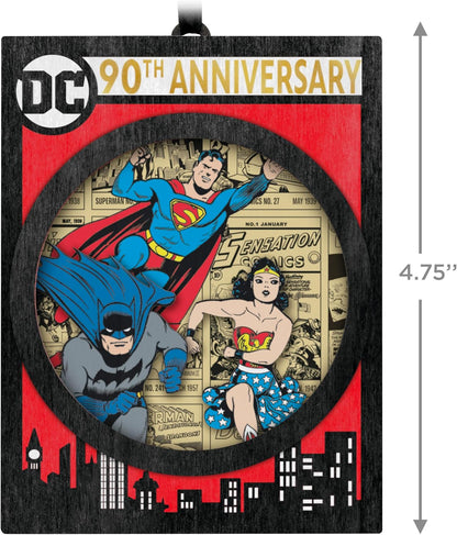 Hallmark Keepsake Christmas Ornament 2025, DC Comics 90th Anniversary, Papercraft, Gifts for DC Comics Fans